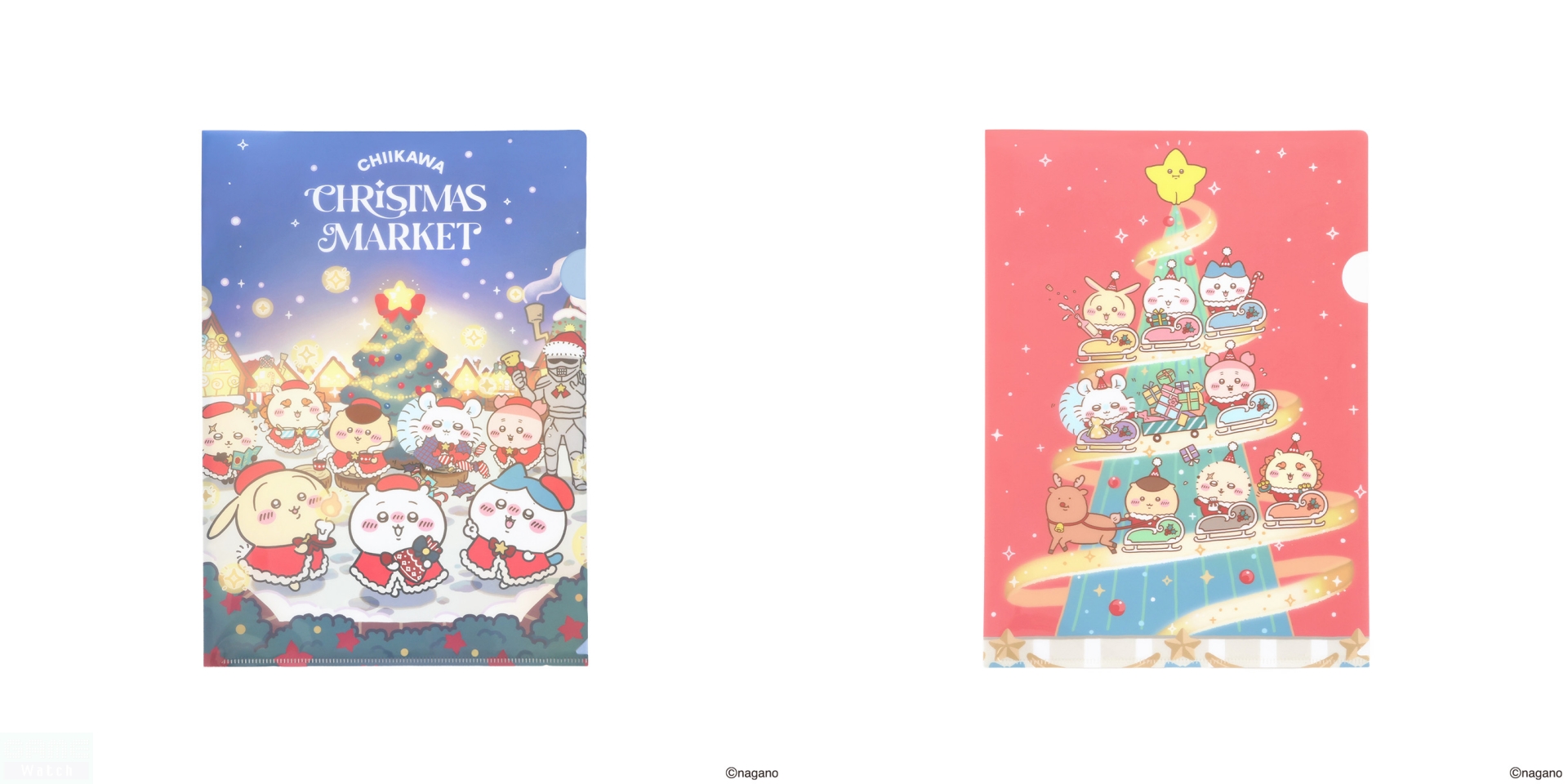 ちいかわクリスマスマーケット クリアファイル　各440円