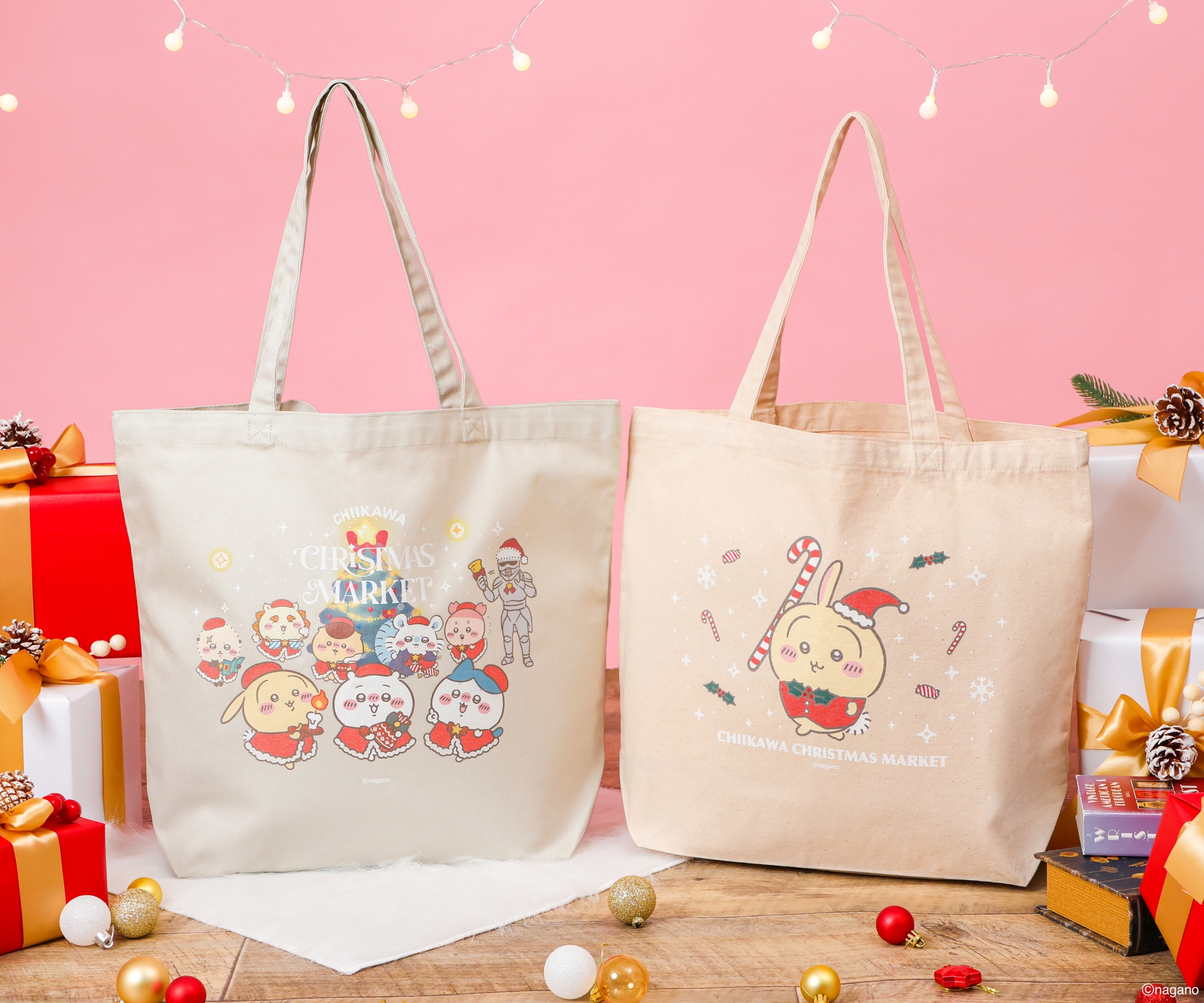 ちいかわクリスマスマーケット トートバッグ（全2種）　各2,750円