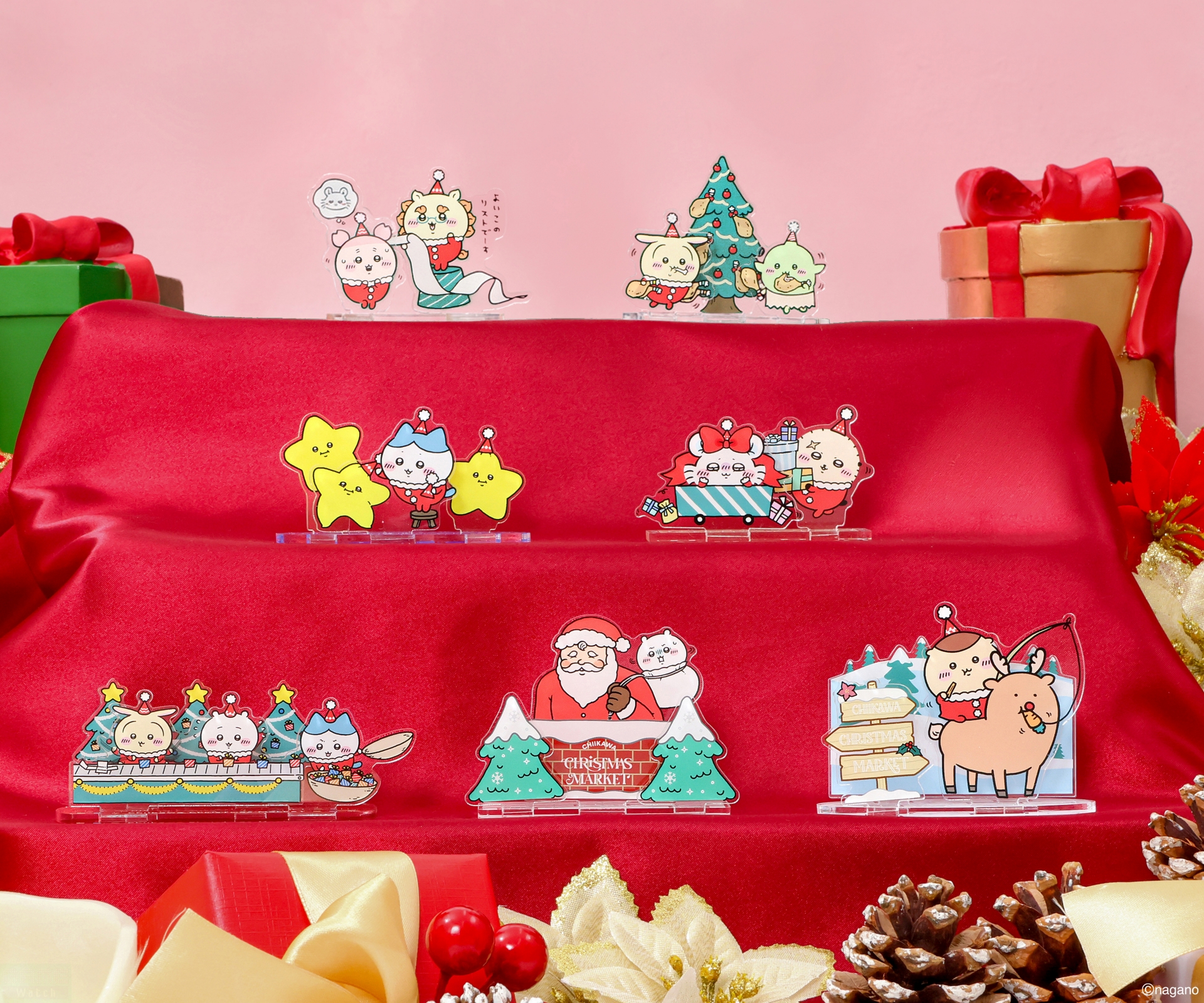 ちいかわクリスマスマーケット レイヤーアクリルスタンド（全7種）　各770円