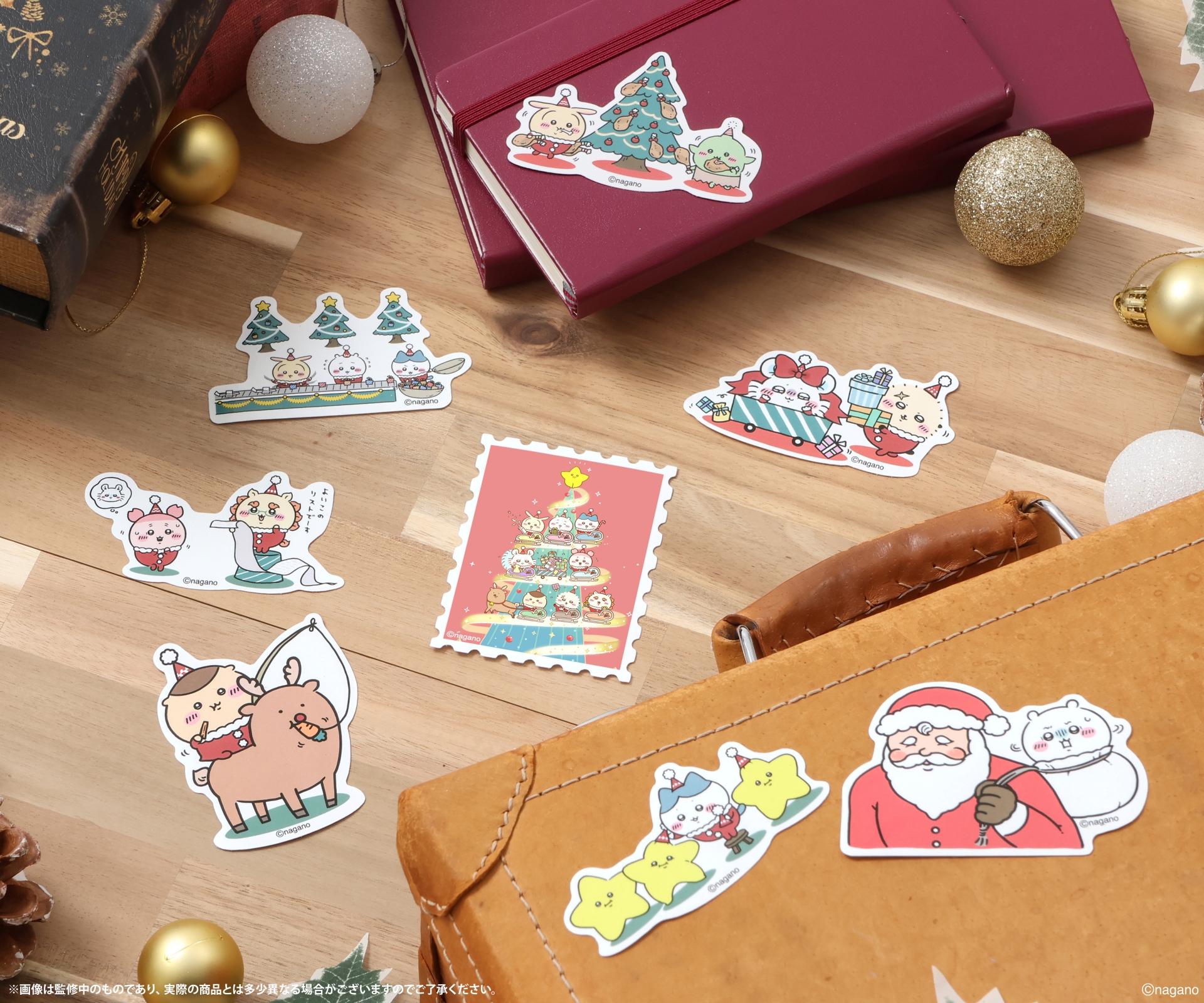 ちいかわクリスマスマーケット ビッグダイカットステッカー（全8種）　各440円