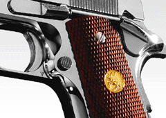 ガスガンに「コルト ガバメント シリーズ'70 ニッケルフィニッシュ」が