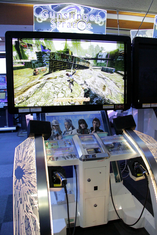 ガンスリンガーストラトス　筐体上部パネル シリコンスタジオ，GDC 2014に「ガンスリンガー ストラトス2」を出展