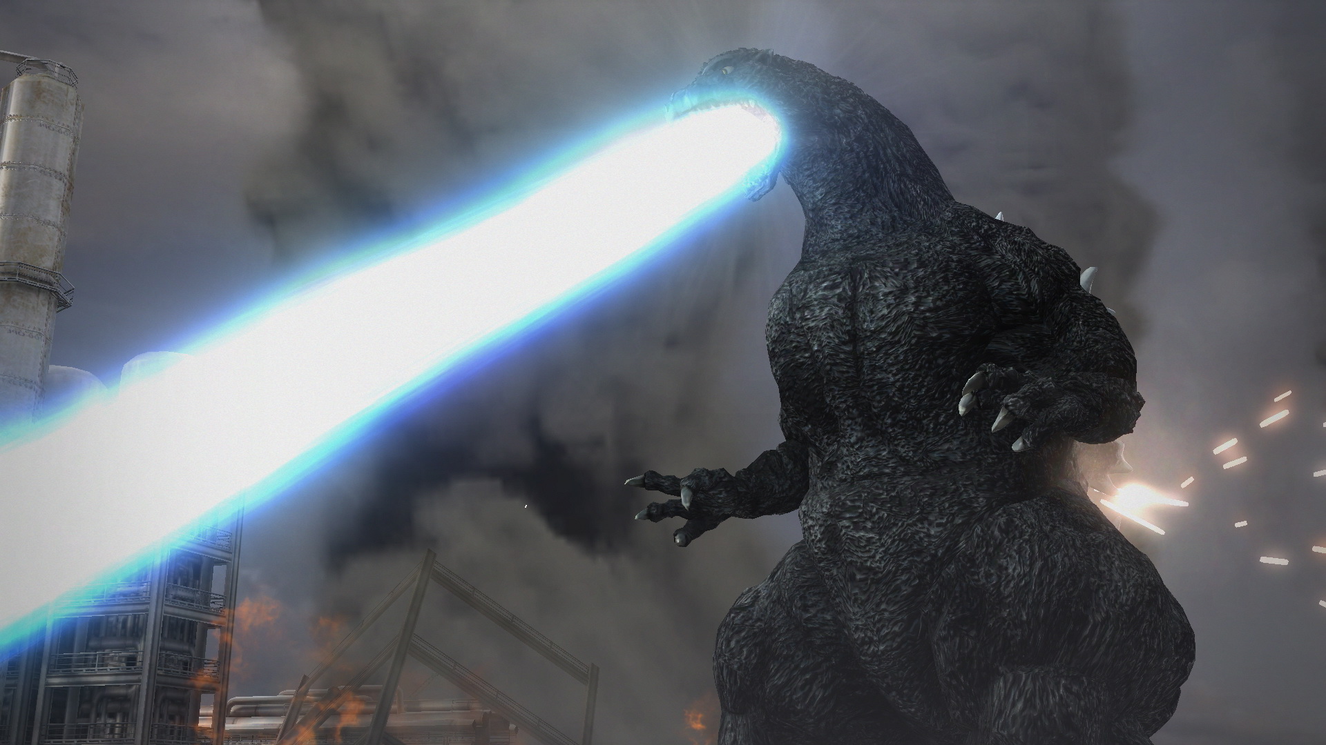 酒井氏の原型をスキャンして製作された怪獣が登場する「ゴジラ-GODZILLA-VS」