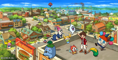 妖怪ウォッチ3」発売日決定！ USAが舞台なだけに「スシ／テンプラ」2