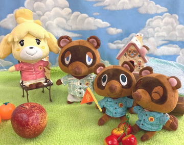 2006 劇場版どうぶつの森 ぬいぐるみストラップ たぬきち 一