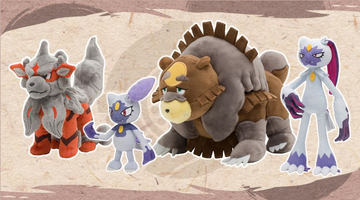 ポケモン - ポケモン　ヒスイゾロアーク　ヒスイゾロア　バサギリ　ぬいぐるみ ヒスイゾロアーク・バサギリのぬいぐるみが、ポケモンセンターに