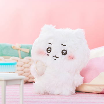 ちいかわ フェイス巾着（古本屋）ハンカチ8種類 ちいかわ」のふわふわフェイス巾着に古本屋が仲間入り！ 2024年2