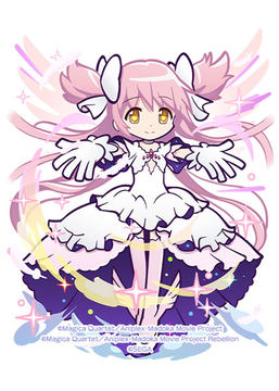 魔法少女まどか☆マギカ　浮世絵木版画 魔法少女まどか☆マギカ』浮世絵木版画-円環之理 | AKIHABARA