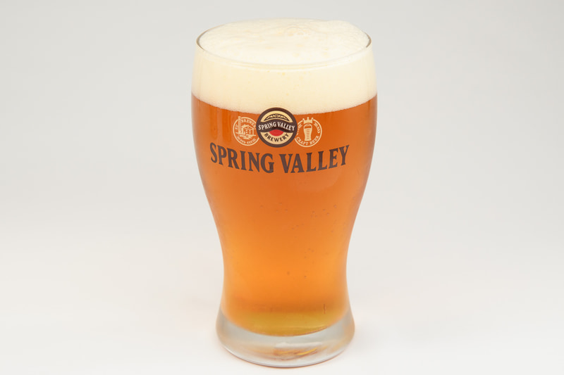 スプリングバレーは、通常のビールよりも濃い色となっており、クラフトビールらしい、独特のリッチさを感じることができる