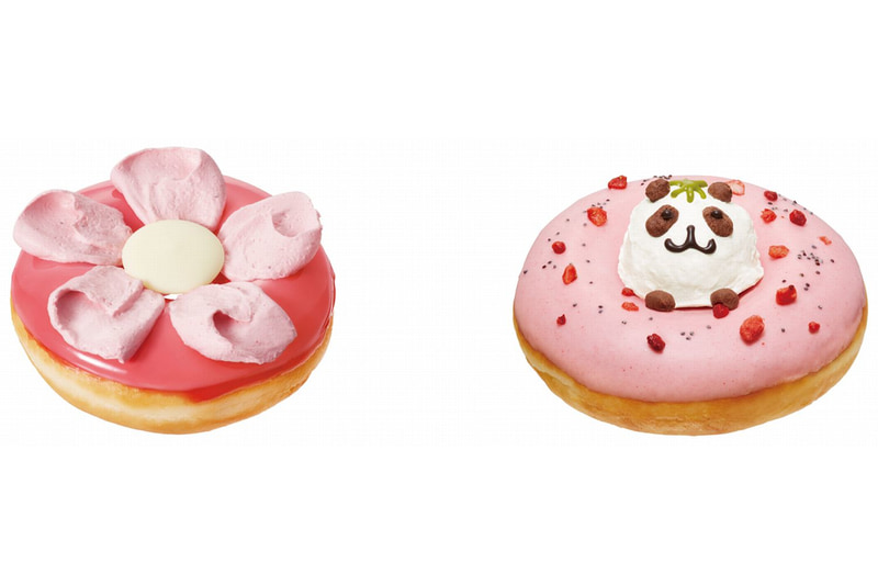 「クリスピー・クリーム・プレミアム フラワー クリーム」「クリスピー・クリーム・プレミアム イチゴ パンダ」