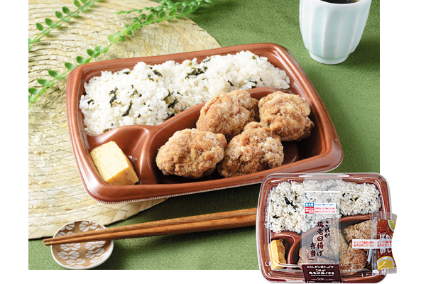 これが鶏竜田揚げ弁当