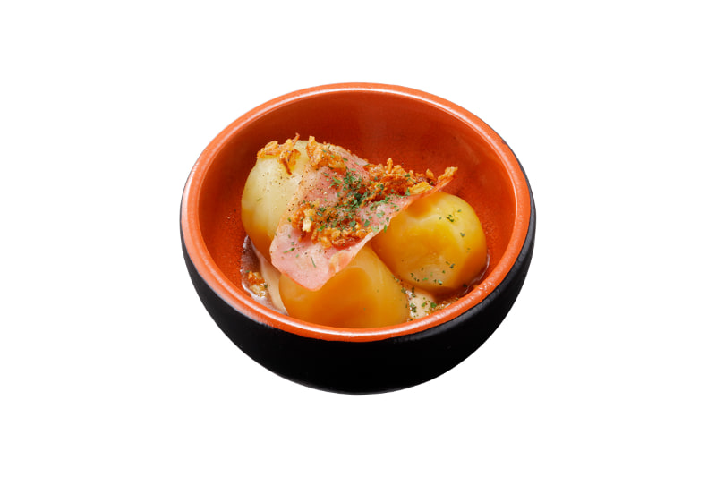 ベーコンとまるごと北あかりのポテトサラダ（300円）