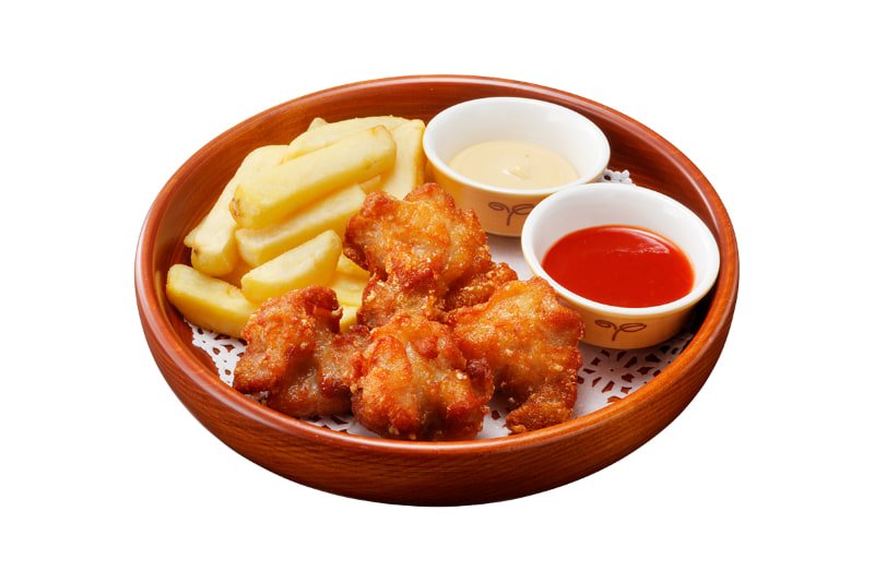 ザンギ＆ポテト（600円）