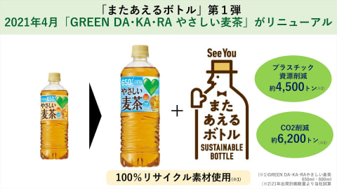 サントリーが Green Da Ka Ra やさしい麦茶 リニューアル 環境にもやさしく グルメ Watch
