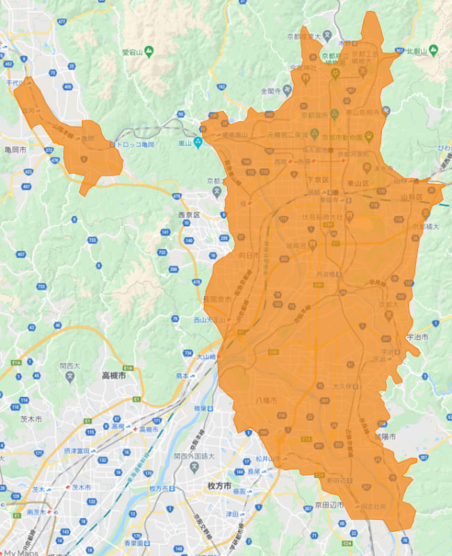 京都府のサービスエリア