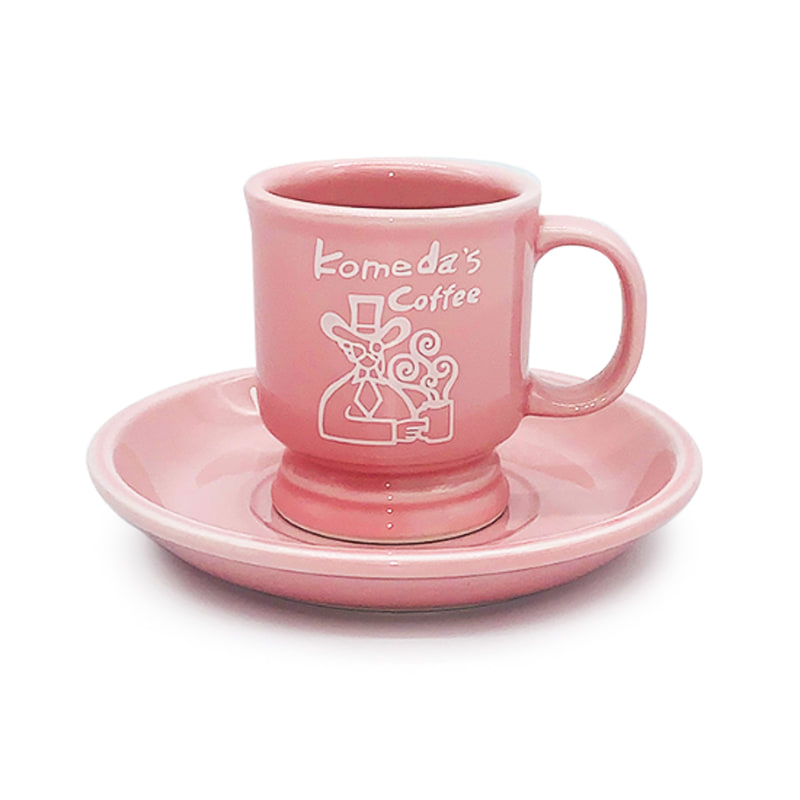 コメダ珈琲店「カップ＆ソーサー限定色」（ピンク）