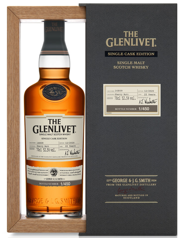 グレンリベット20年 シングルカスク エディション 2021 シングルモルトウイスキー「ザ・グレンリベット シングルカスク 2021