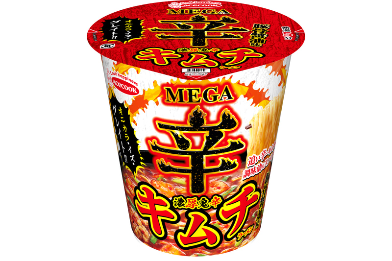「MEGA 辛 濃厚鬼辛キムチラーメン」