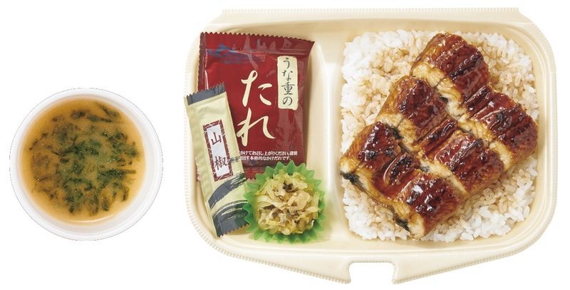 「〔テイクアウト〕うな重（3切れ）」（1290円）