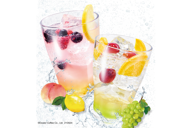エクセルシオール カフェ、りんご酢を使った炭酸ドリンク