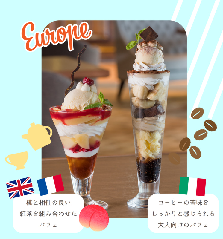 世界各国のスイーツや料理を販売する