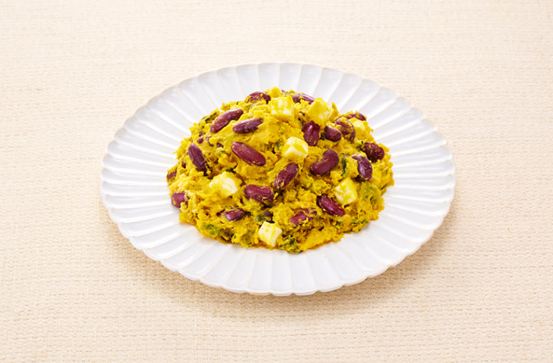 調理例（レッドキドニーのかぼちゃサラダ）