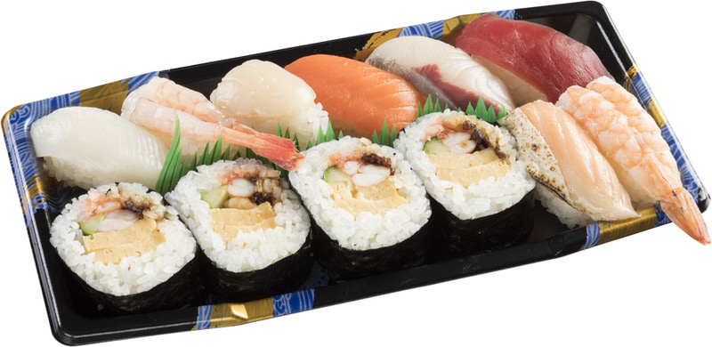 「寿司盛り合わせ」（650円）