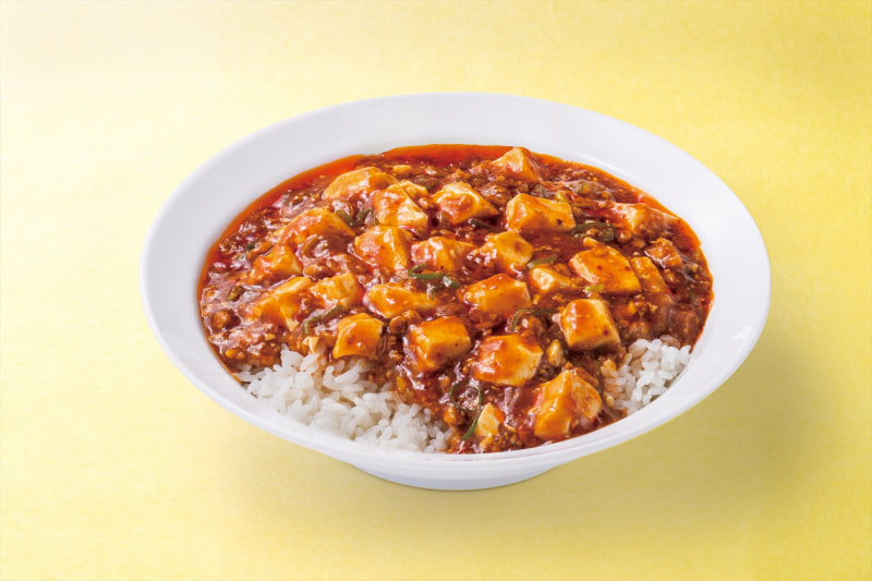 ランチ自家製辣油の麻婆豆腐丼