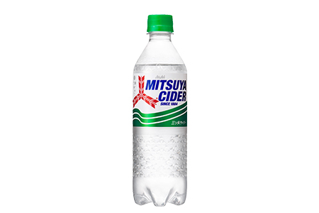 アサヒ飲料「三ツ矢サイダー」で再生ペット樹脂100％容器をテスト展開