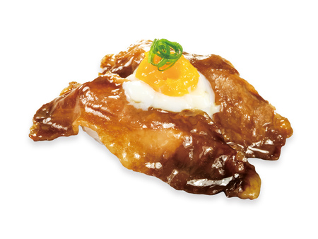 「黒毛和牛すき焼き風」220円