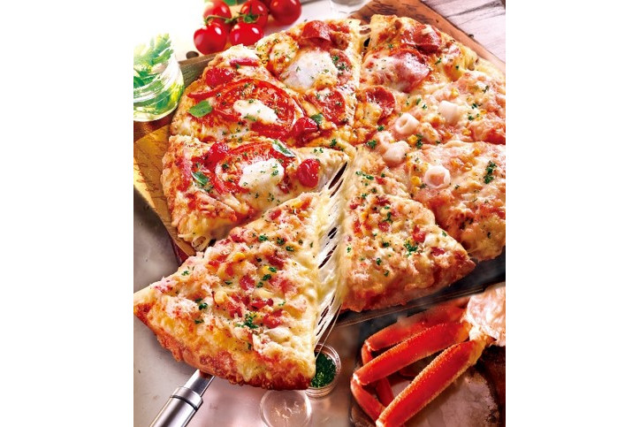 ピザーラ「カニのよくばりクォーター」