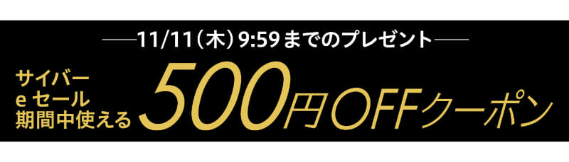 500円引きクーポンをプレゼント