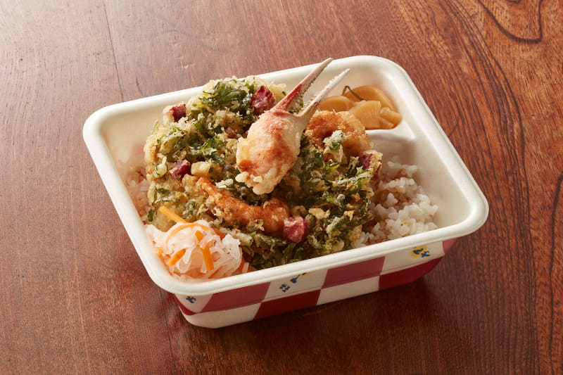 冬のかき揚げ天丼弁当