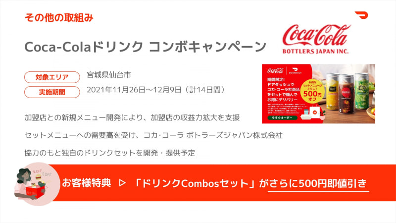 コカ・コーラとのキャンペーン