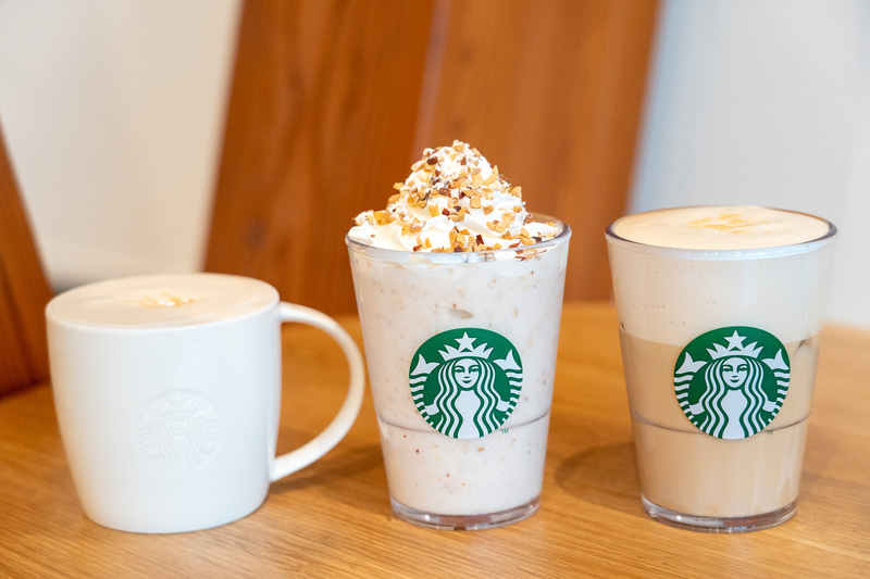 和三盆とアーモンドミルクを合わせた、皇居外苑 和田倉噴水公園店オリジナルビバレッジ3種類が登場