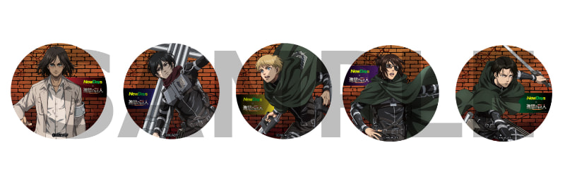 「缶バッジ（等身）」（500円/1BOX5000円）