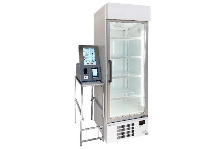 パナソニック製の「セルフレジ決済型冷凍・冷蔵スマートショーケース（仮称）」