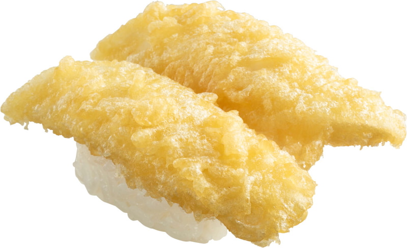 「ダブルどでかいか天にぎり」（110円）