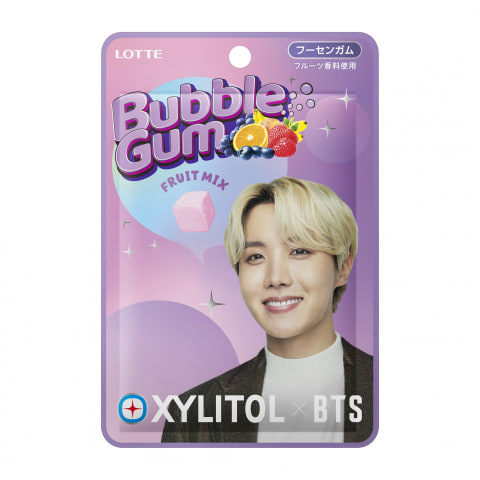 ロッテ、BTSデザインの「キシリトール×BTS バブルガム＜フルーツ