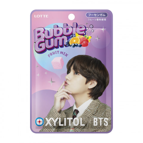 ロッテ、BTSデザインの「キシリトール×BTS バブルガム＜フルーツ