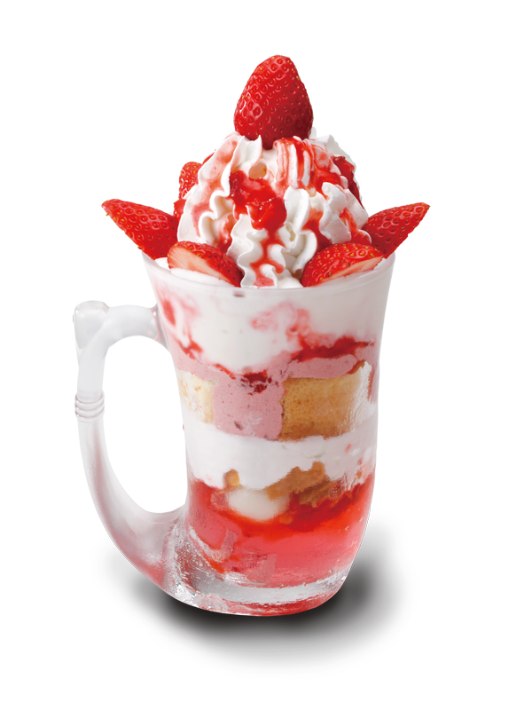 「ジョッキパフェ（いちご）」（1210円）