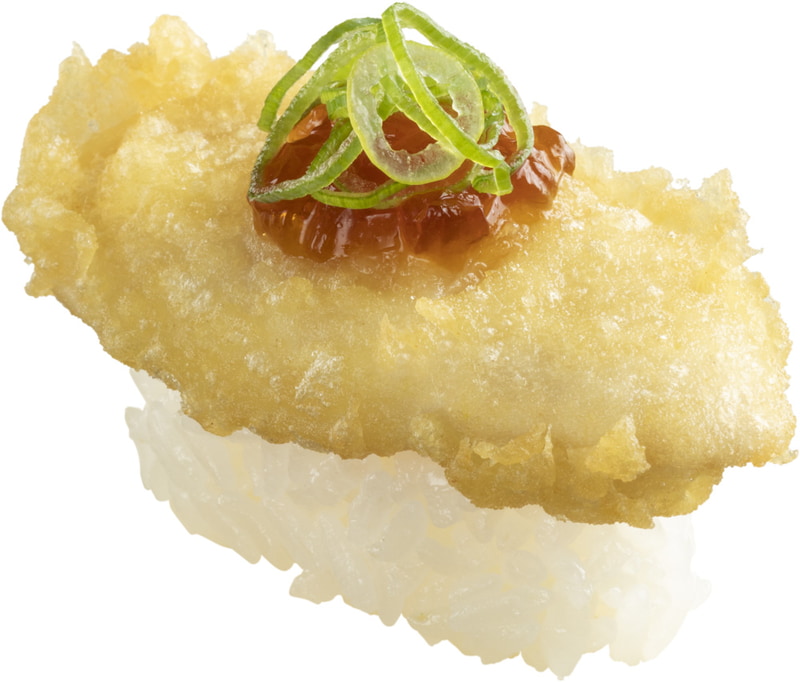 「とろ～りふぐ白子天ぷら」（165円）