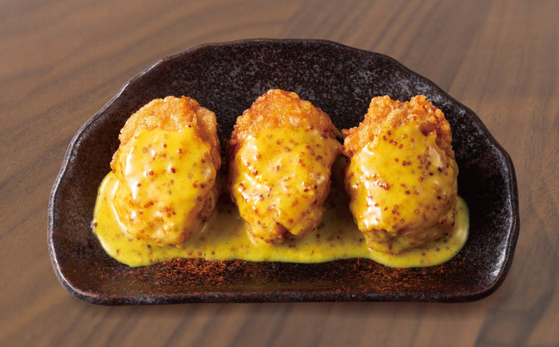 「ハニーマスタードから揚げもも」（3個盛り）