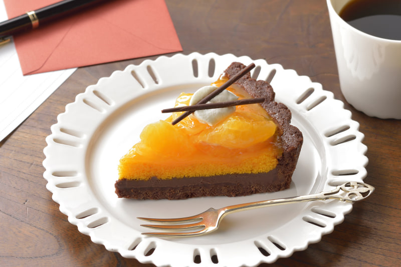 「デコポンのチョコタルト」（518円）