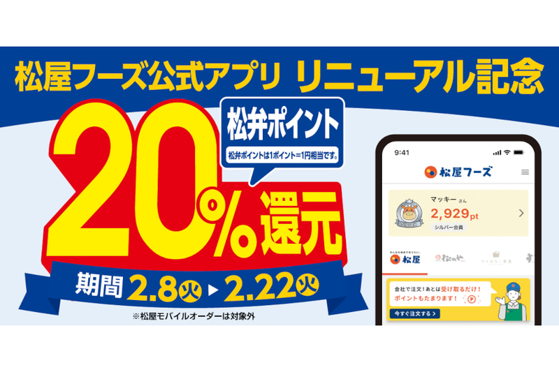 松弁ポイント「20％還元キャンペーン」