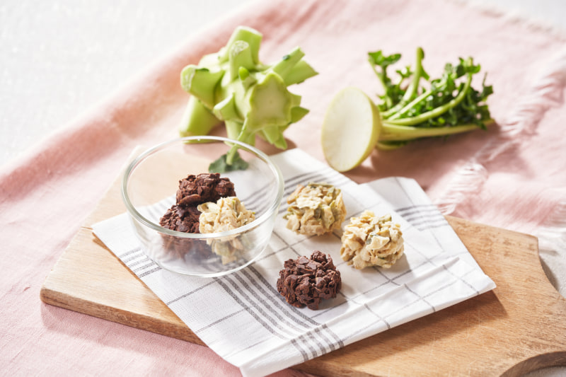 ここも食べられるチョコクランチ くき＆かわ