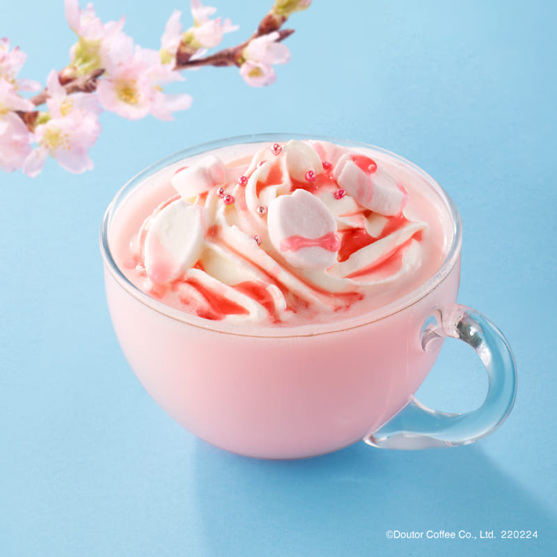 マシュマロふんわり さくらオレ（ホット）