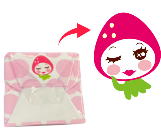 いちごみるくの裏面のキャラクター