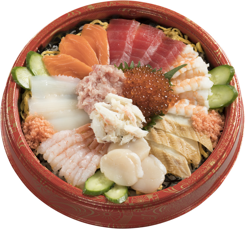 「10種の海鮮ひなちらし（2～3人前）」（3570円）
