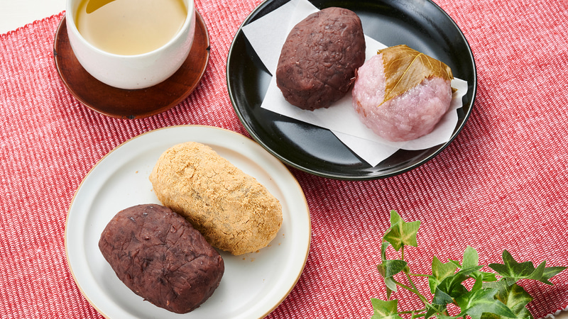 ぼたもち・道明寺 2個入/ぼたもち（つぶ・きなこ）2個入